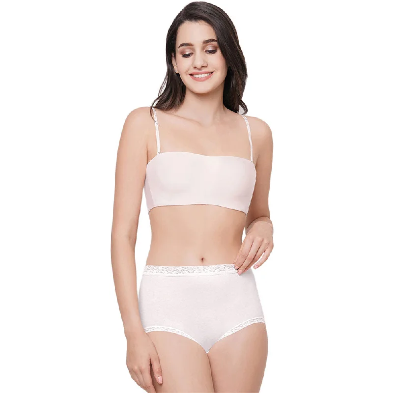 Basic Mold Padded Wired Half Cup Strapless Bandeau T-Shirt Bra - Pink
