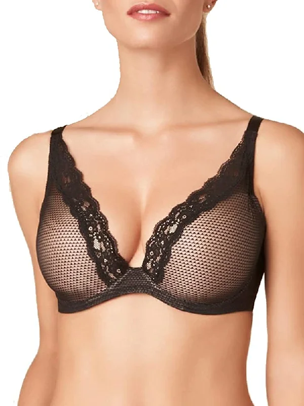 Brooklyn Plunge Bra In Black - Passionata