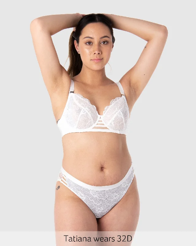 TRUE LUXE WHITE NURSING BRA - FLEXI UNDERWIRE