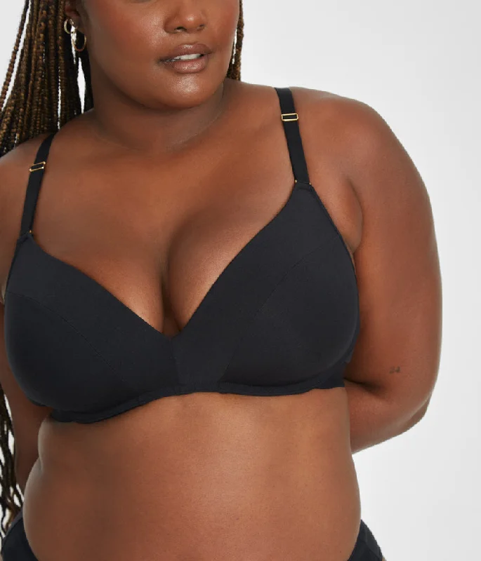 All-Day No-Wire Push-Up Bra Bundle: Jet Black/Toasted Almond All-Day No-Wire Push-Up Bra Bundle: Jet Black/Toasted Almond