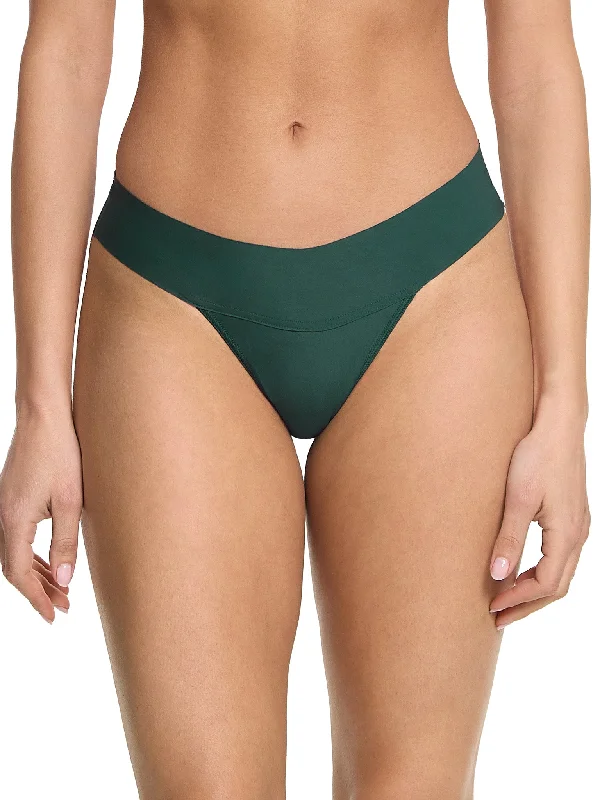BreatheSoft™ Natural Rise Thong Great Heights Green