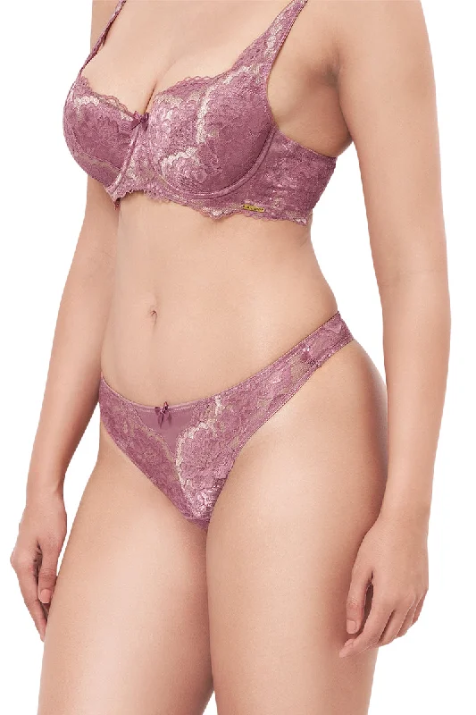 Eternal Bliss Lace Low Rise Thong Panty - Messa Rose Eternal Bliss Lace Low Rise Thong Panty - Messa Rose