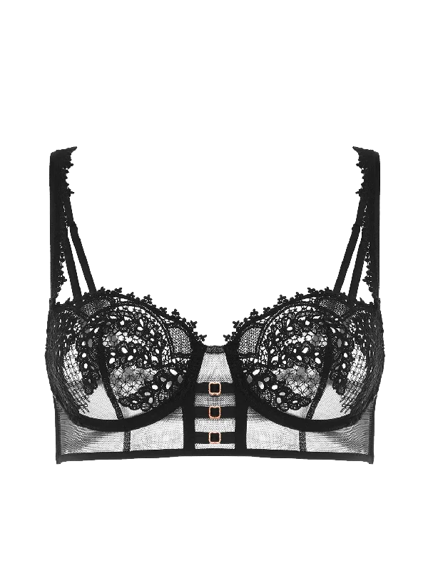 Mystic Demi-Cup Bra In Black - Simone Perele