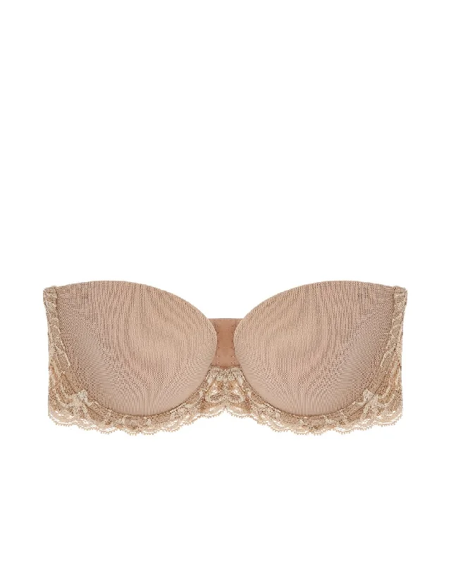 Feathers Strapless Plunge Bra