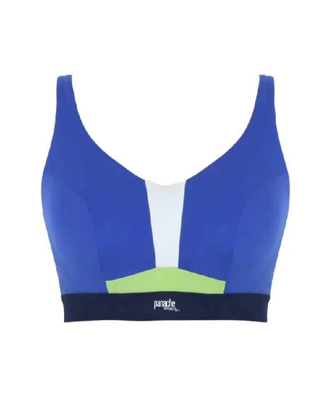 Panache Sport Endurance Ultra Perform Non Padded Underwire Sports Bra - Blue
