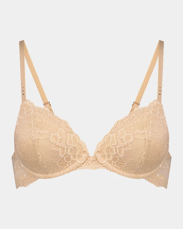 My Fit Lace Graduated Push up Plunge Bra