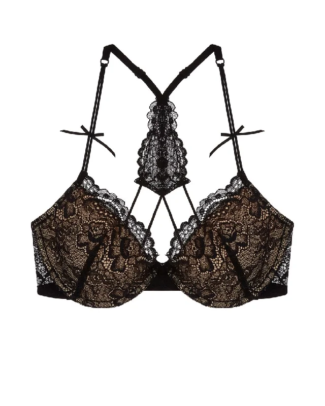 All Lace Underwire T-Back Bra