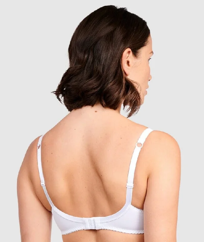Sans Complexe Arum Underwired Balconette Lace Bra - White