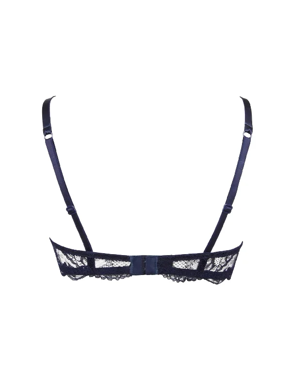 Soir De Venise Demi Cup Bra In Bleu Venise - Lise Charmel Soir De Venise Demi Cup Bra In Bleu Venise - Lise Charmel