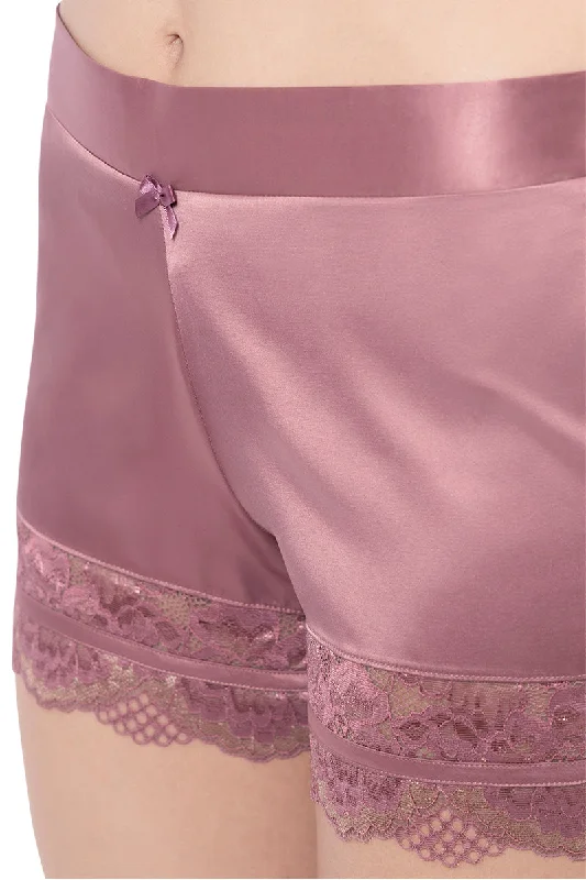 Eternal Bliss Solid Mid Rise Lounge Short - Messa Rose Eternal Bliss Solid Mid Rise Lounge Short - Messa Rose