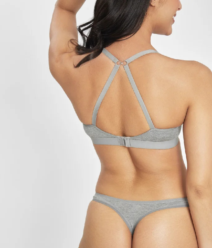 The All-Day No-Wire Push-Up: Heather Gray The All-Day No-Wire Push-Up: Heather Gray