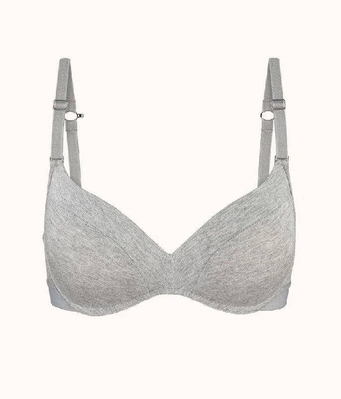 The All-Day No-Wire Push-Up: Heather Gray The All-Day No-Wire Push-Up: Heather Gray