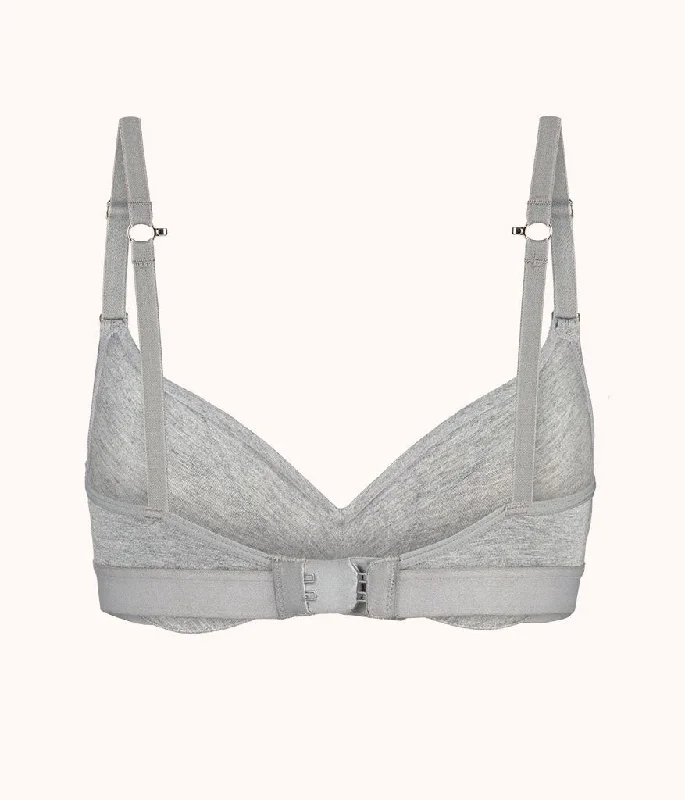 The All-Day No-Wire Push-Up: Heather Gray The All-Day No-Wire Push-Up: Heather Gray