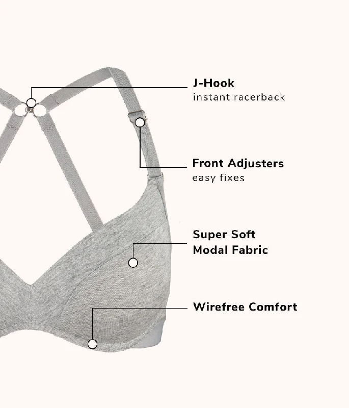 The All-Day No-Wire Push-Up: Heather Gray The All-Day No-Wire Push-Up: Heather Gray