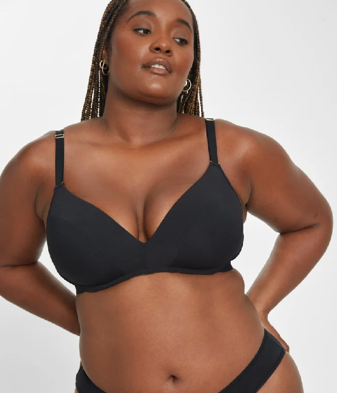 The All-Day No-Wire Push-Up: Jet Black The All-Day No-Wire Push-Up: Jet Black