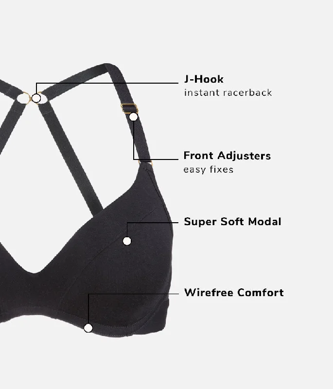The All-Day No-Wire Push-Up: Jet Black The All-Day No-Wire Push-Up: Jet Black