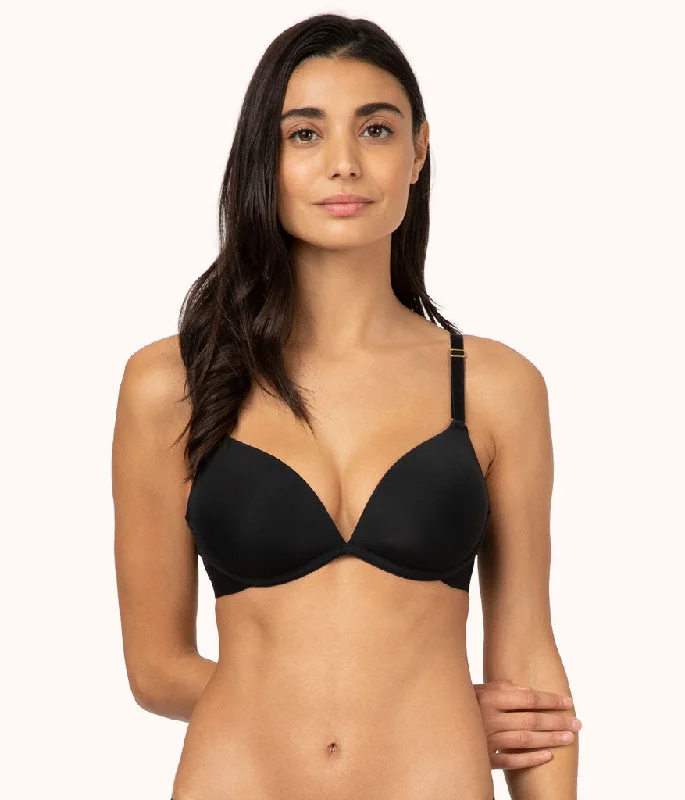 The Deep V No-Wire Push-Up Bundle: Toasted Almond/Jet Black The Deep V No-Wire Push-Up Bundle: Toasted Almond/Jet Black