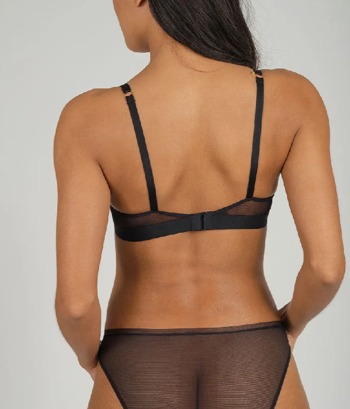 The Deep V No-Wire Push-Up: Jet Black The Deep V No-Wire Push-Up: Jet Black