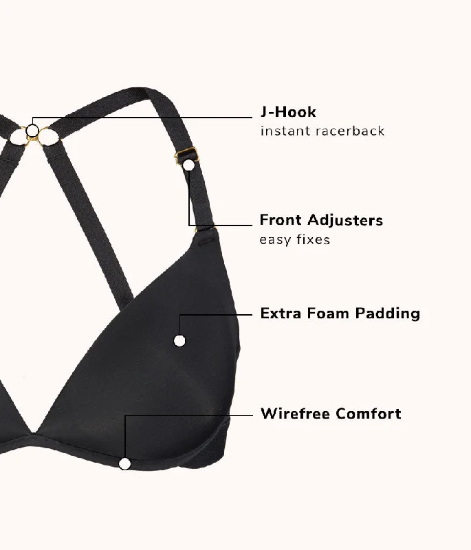 The Deep V No-Wire Push-Up: Jet Black The Deep V No-Wire Push-Up: Jet Black