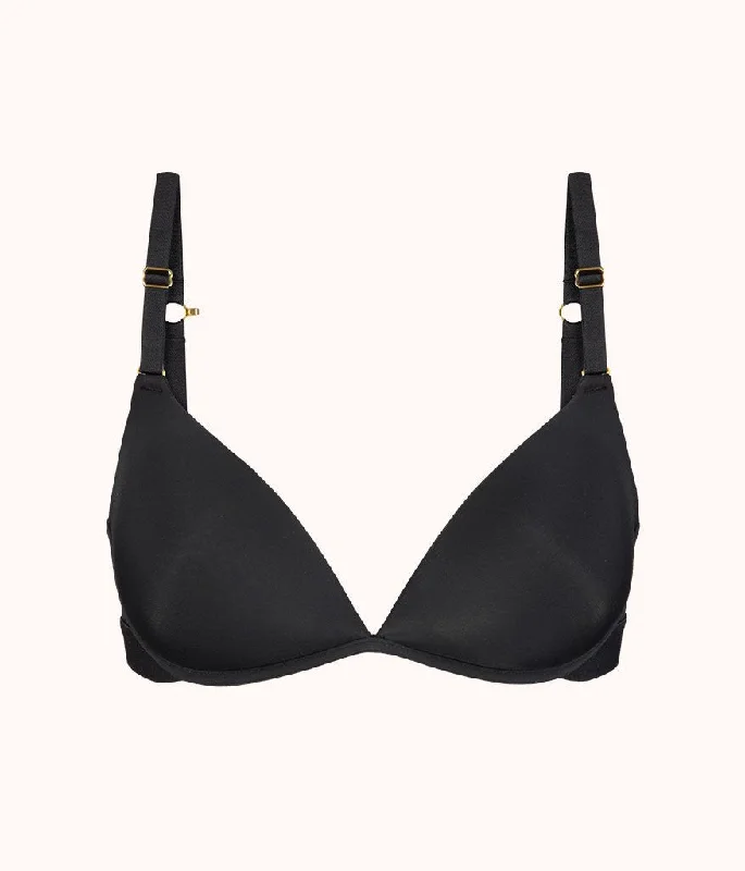 The Deep V No-Wire Push-Up: Jet Black The Deep V No-Wire Push-Up: Jet Black