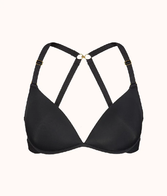 The Deep V No-Wire Push-Up: Jet Black The Deep V No-Wire Push-Up: Jet Black