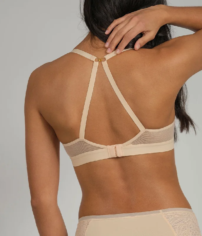 The Deep V No-Wire Push-Up: Toasted Almond The Deep V No-Wire Push-Up: Toasted Almond