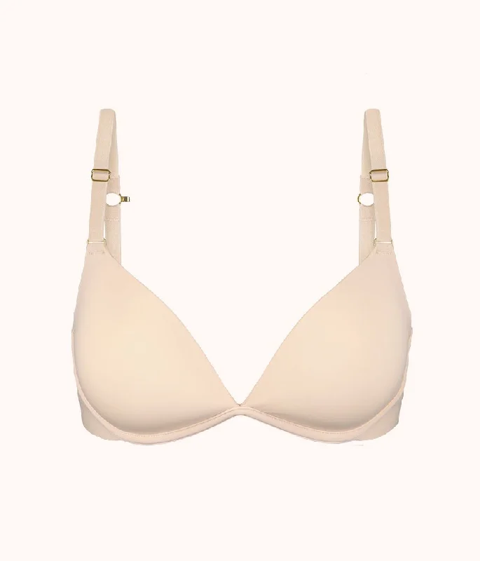 The Deep V No-Wire Push-Up: Toasted Almond The Deep V No-Wire Push-Up: Toasted Almond