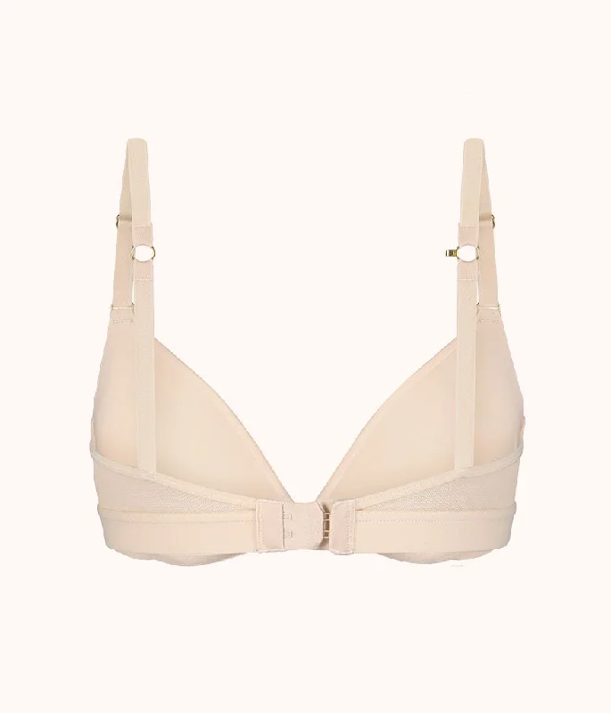The Deep V No-Wire Push-Up: Toasted Almond The Deep V No-Wire Push-Up: Toasted Almond