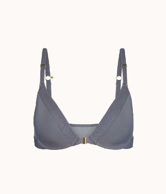 The Front Close No-Wire Bra: Smoke The Front Close No-Wire Bra: Smoke