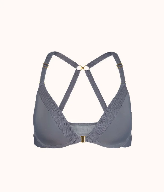 The Front Close No-Wire Bra: Smoke The Front Close No-Wire Bra: Smoke