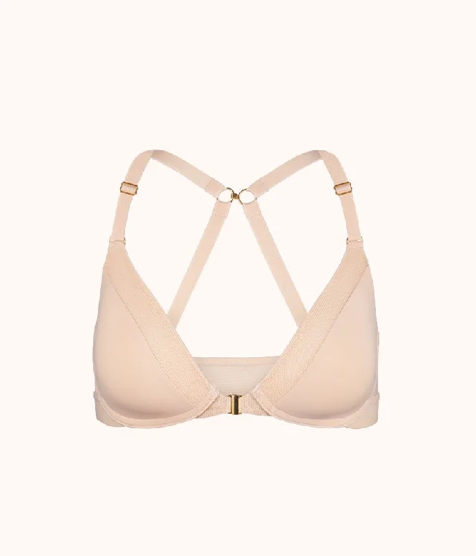 The Front Close No-Wire Bra: Toasted Almond The Front Close No-Wire Bra: Toasted Almond