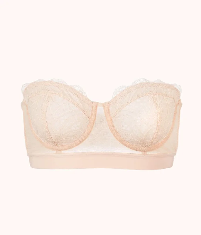 The Lace Strapless: Toasted Almond The Lace Strapless: Toasted Almond