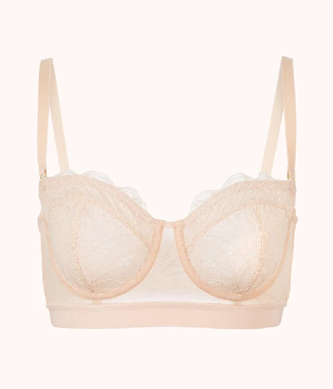 The Lace Strapless: Toasted Almond The Lace Strapless: Toasted Almond