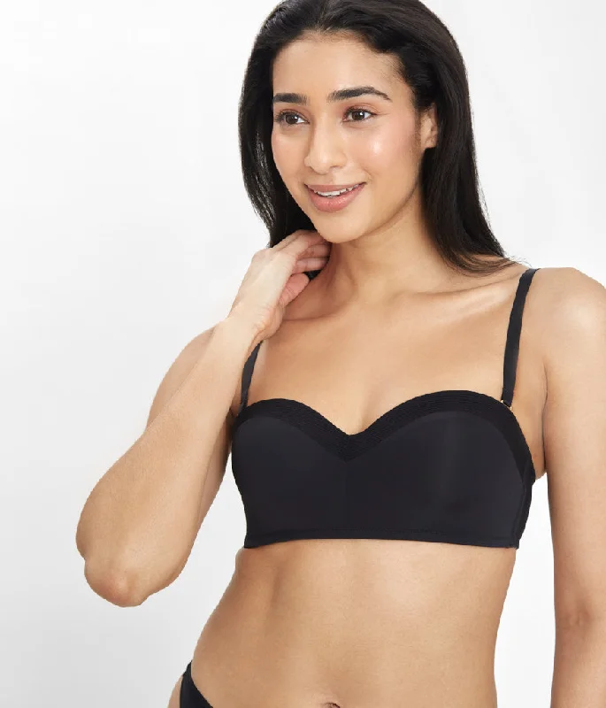 The No-Wire Strapless: Jet Black The No-Wire Strapless: Jet Black