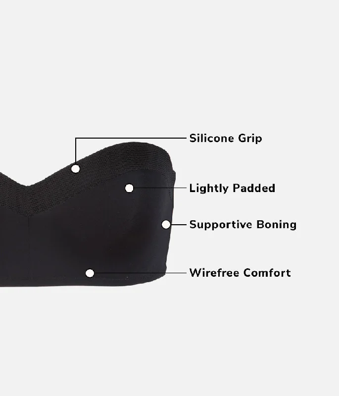 The No-Wire Strapless: Jet Black The No-Wire Strapless: Jet Black