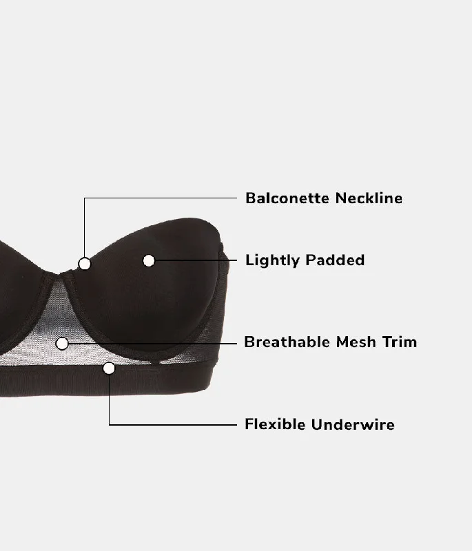 The Smooth Strapless: Jet Black
