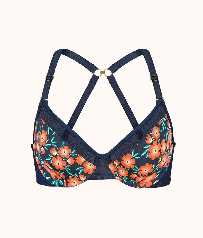 The Unlined Balconette Bra: Poppy Floral The Unlined Balconette Bra: Poppy Floral