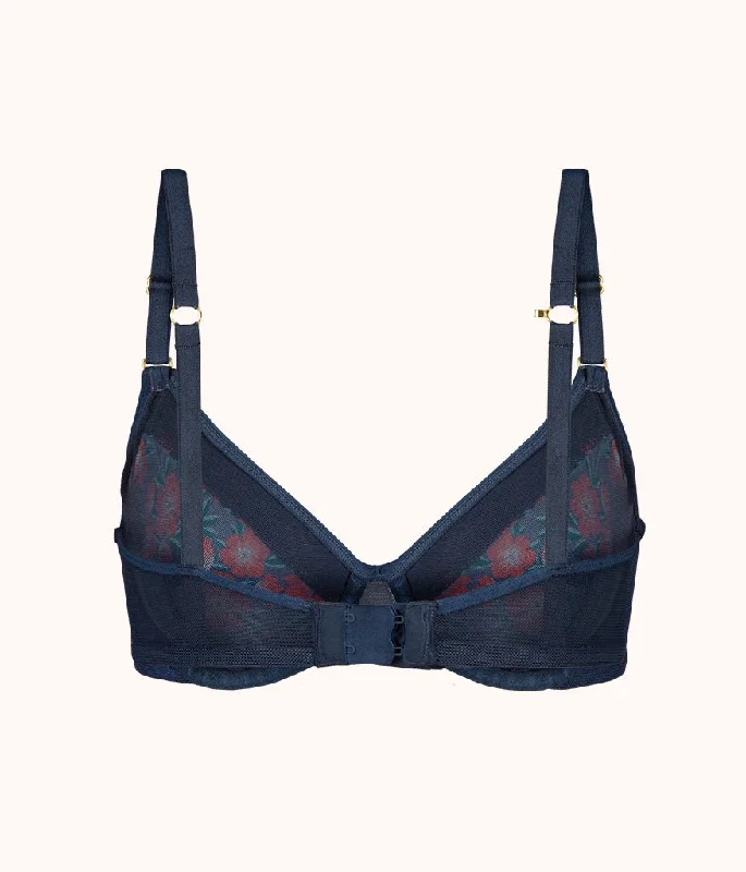 The Unlined Balconette Bra: Poppy Floral The Unlined Balconette Bra: Poppy Floral