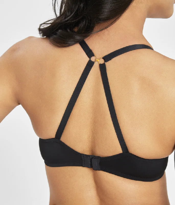 Unlined Bra: Jet Black Unlined Bra: Jet Black